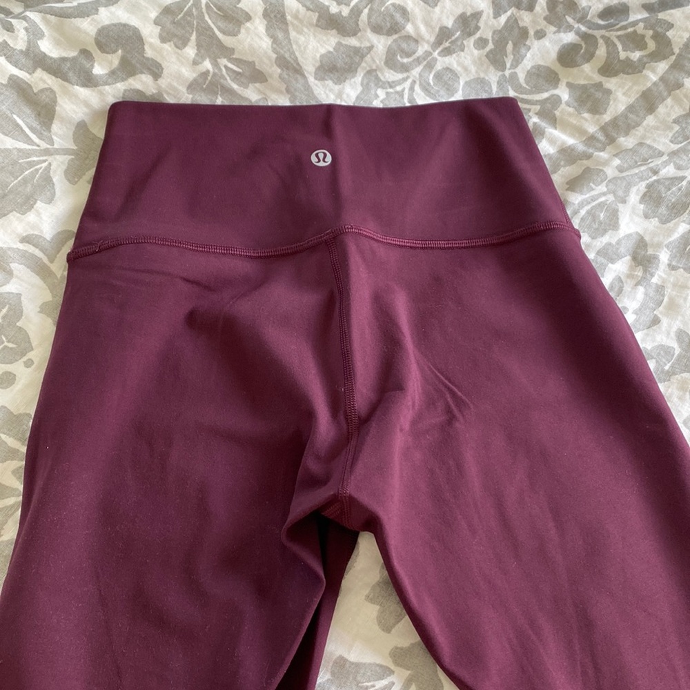 LuLu Lemon Burgundy Leggings